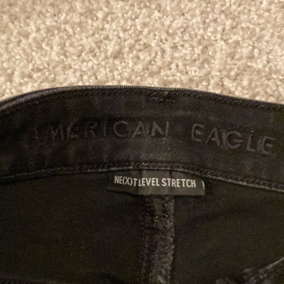 American eagle black skinny jean women’s size us 2 short great condition - Picture 3 of 4